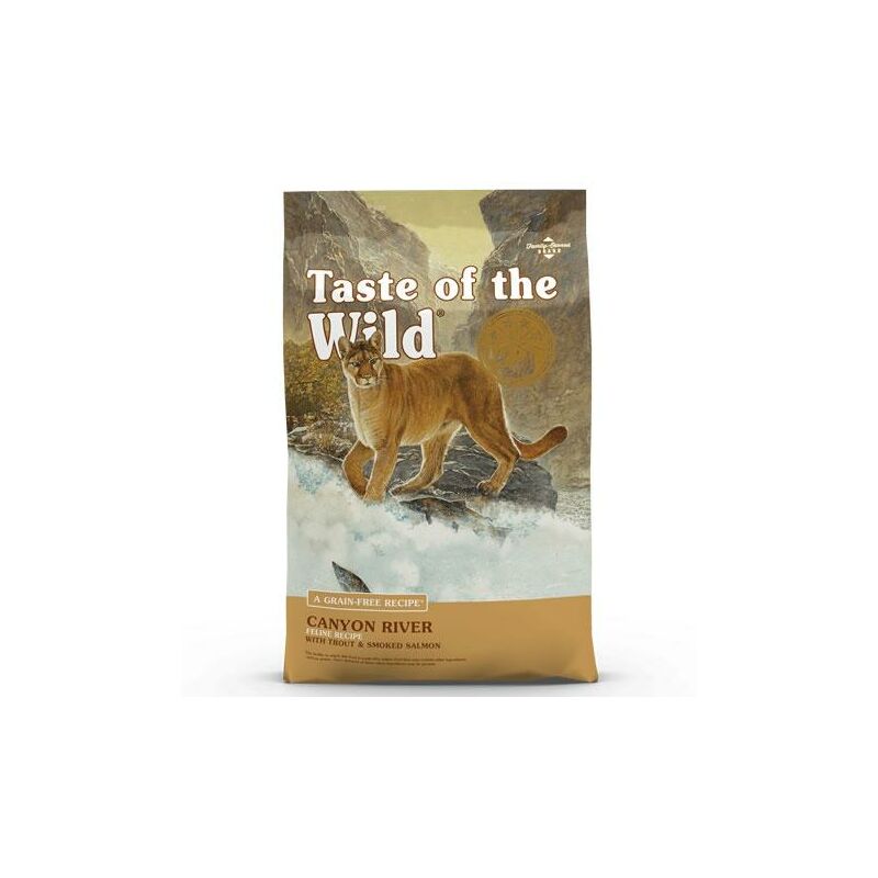 

Cat Canyon River con Trucha y Salmón Ahumado Pienso para gatos grain free 2 Kg - Taste Of The Wild