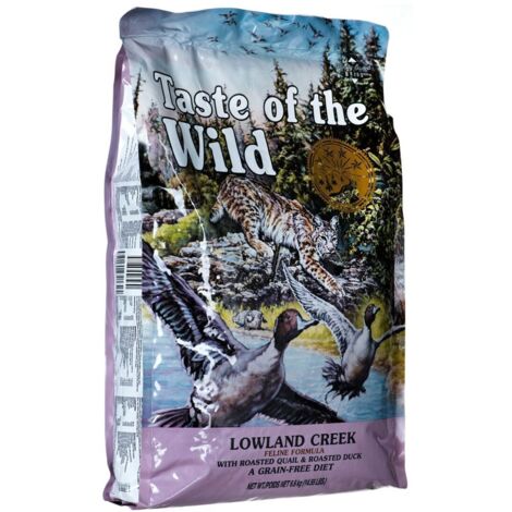 Taste of the Wild Cat Lowland Creek Codorniz y Pato pienso para gatos grain free 6,6 Kg