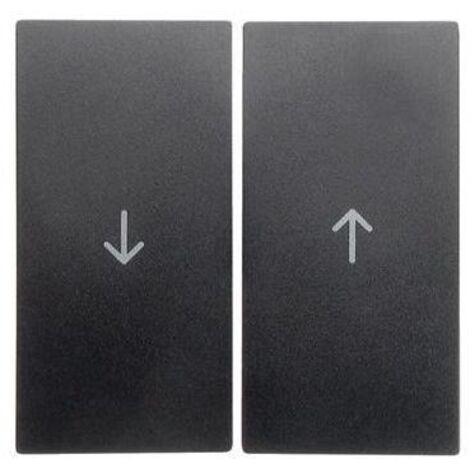Tasten mit Aufdruck "Pfeil"-Symbol für Rollladenschalter, anthrazit matt, B.Kwadrat/B.3/B.7