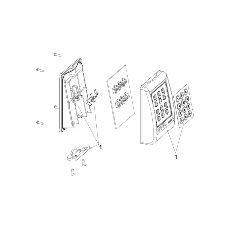 Pièce détachée clavier radio keypad kit remplacement 63000685 - Faac
