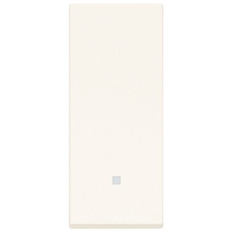 Tasto 1M Allineato Bianco Illuminabile ( VIMAR cod. 31000.B )