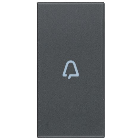 Tasto 1M simbolo campanello assiale grigio Vimar Eikon 20131.C