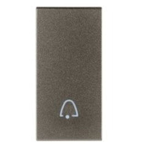 Tasto 1M simbolo campanello metal silver 19021.C.M