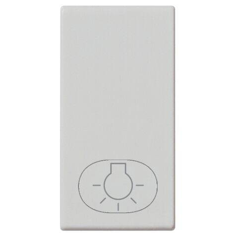 Tasto 1M simbolo luce silver vimar plana 14021.L.SL