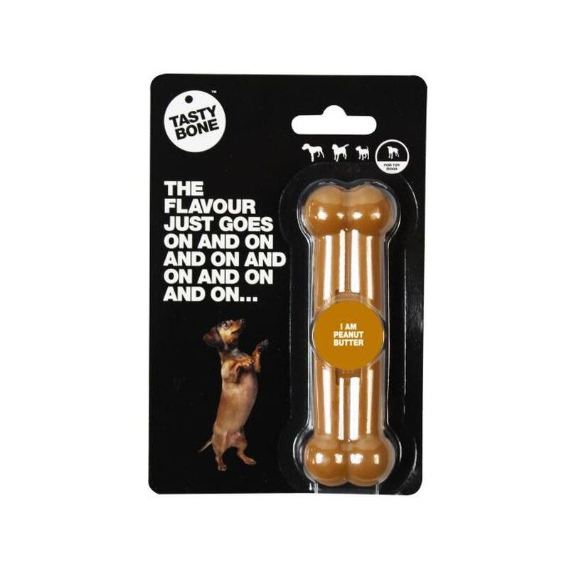 

mordedor para perro sabor Mantequilla de Cacahuete Small - Tasty Bone