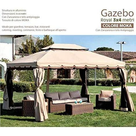 Tata Linda GAZEBO PASSION mt. 3x4x2,85 h col. Ecrù