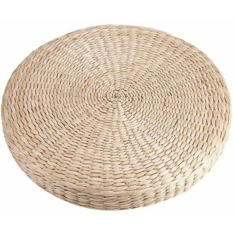 Alovez - Tatami Coussin Rond Rembourré Tabouret Doux Yoga Tapis De Paille Écologique Coussin De Sol Assis Tricoté Jardin Salle à Manger Extérieur