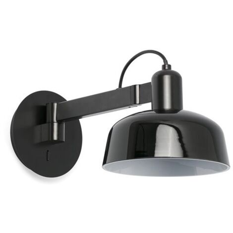 TATAWIN Aplique de pared negro 20342-117