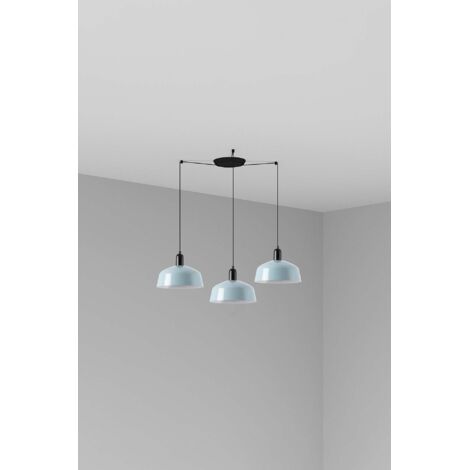TATAWIN M metal 3L Colgante azul grisáceo