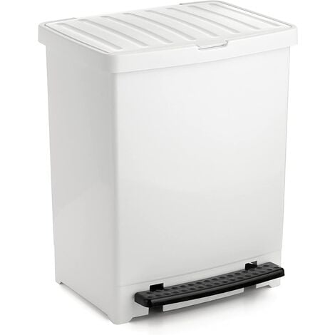 PLASTICOS TATAY CUBO PEDAL BLANCO 25L. TATAY