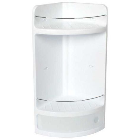 PLASTICOS TATAY Tatay rinconera Material plástico Blanco, con cajón con práctica Apertura. Higiénica y fácil Mantenimiento. Medidas 20x20x50 cm