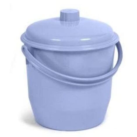 TATAY Secchio con Coperchio e Manico 17L  Design Compatto e Funzionale  Ideale per Pulizie e Raccolta Acqua  Uso Interno ed Esterno  Plastica Resistente Senza BPA  35x33x36 cm, Blu