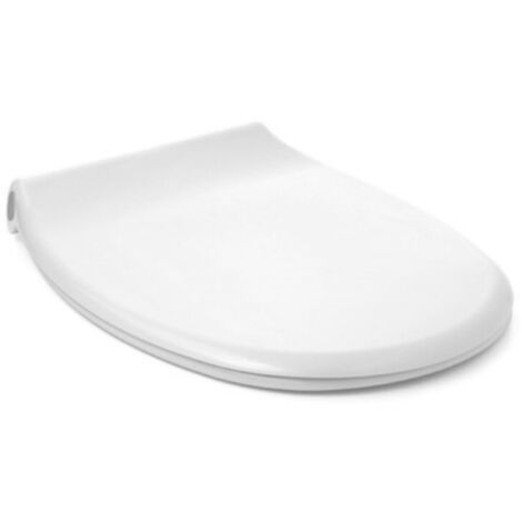 TATAY Tapa WC Universal Polo, de Termoplástico, Forma Ovalada, Fabricado en España, Blanco, Medidas 46 x 35.5 cm