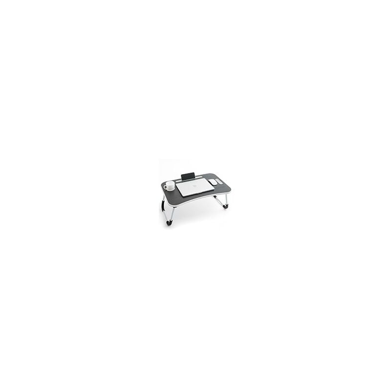 Casper grande table d€ordinateur portable pliable pour les genoux avec emplacement pour tablette TéLéPHONE et gobelets - Tatkraft