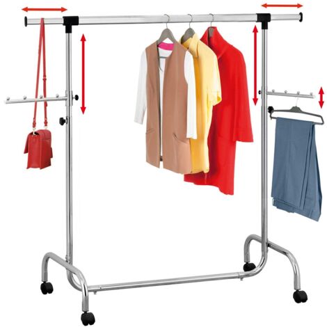 Tatkraft Falcon porte-vêtements réglable argent