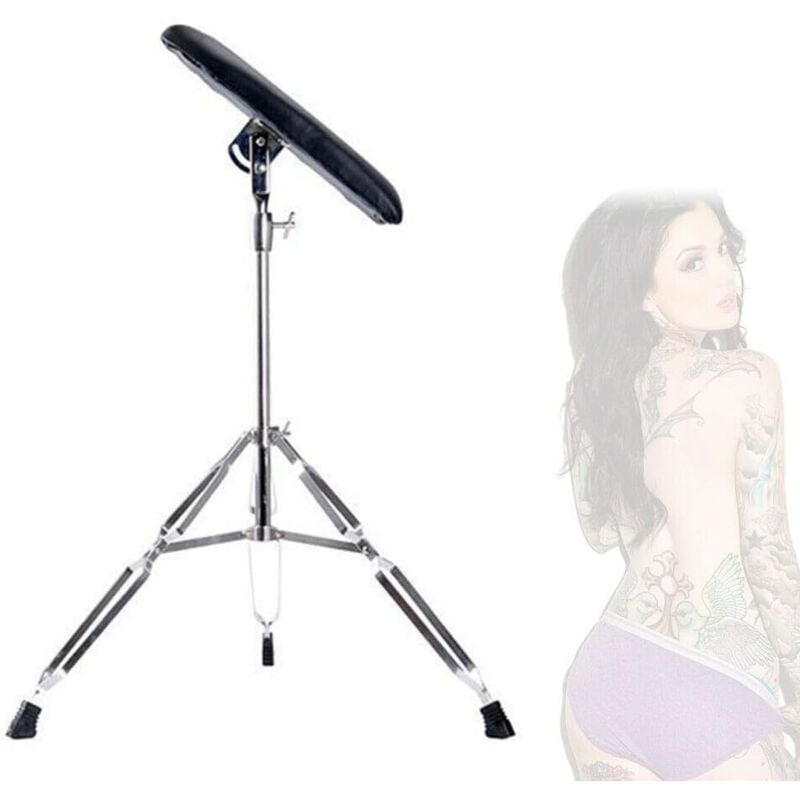 Portable Tatouage Bras Trépied alliage d'aluminium réglable Accoudoir Pliable 65-100 cm