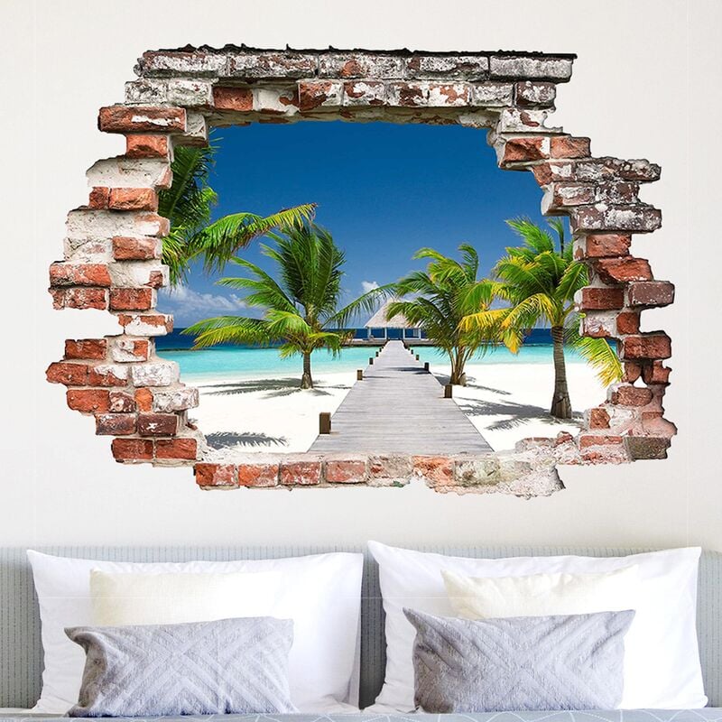 

Bilderwelten - Tatuaje de pared - 3D - Catwalk To Paradise - Apaisado 3:4 Dimensión LxA: 60cm x 80cm