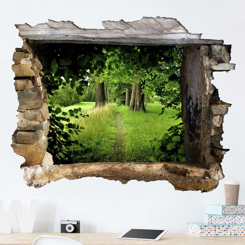 

Tatuaje de pared - 3D - Hidden Glade - Apaisado 3:4 Dimensión LxA: 60cm x 80cm