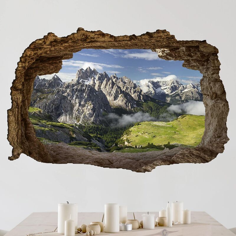 

Bilderwelten - Tatuaje de pared - 3D - Italian Alps - Apaisado 2:3 Dimensión LxA: 40cm x 60cm