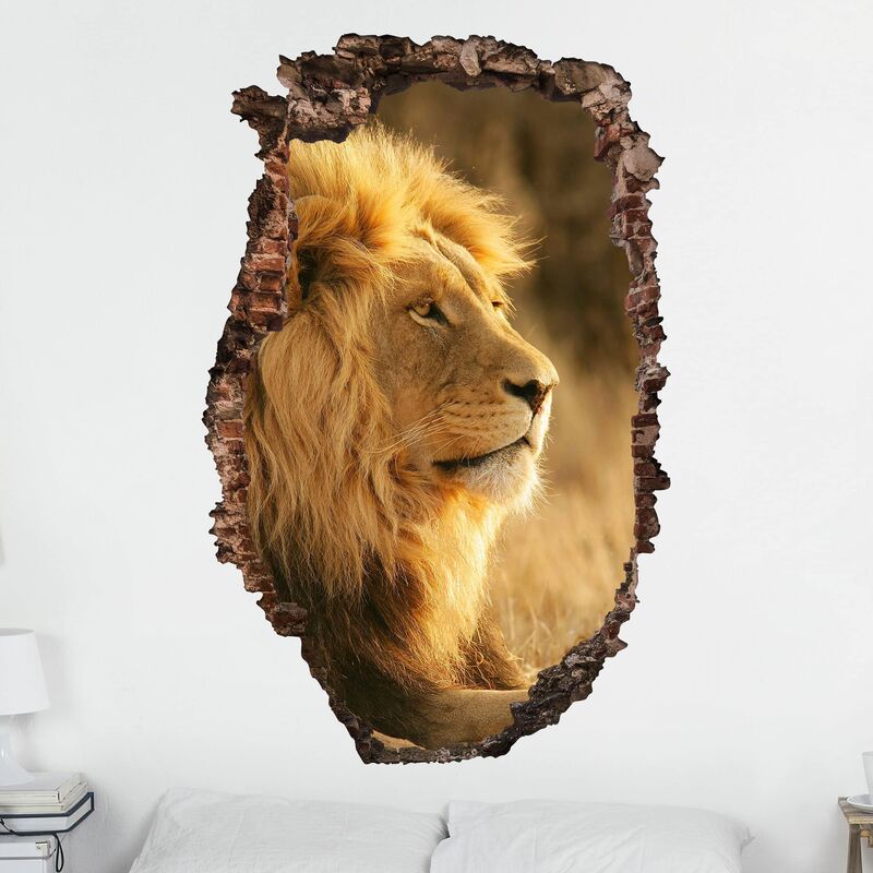 

Bilderwelten - Tatuaje de pared - 3D - Lion King - Alto 3:2 Dimensión LxA: 120cm x 80cm