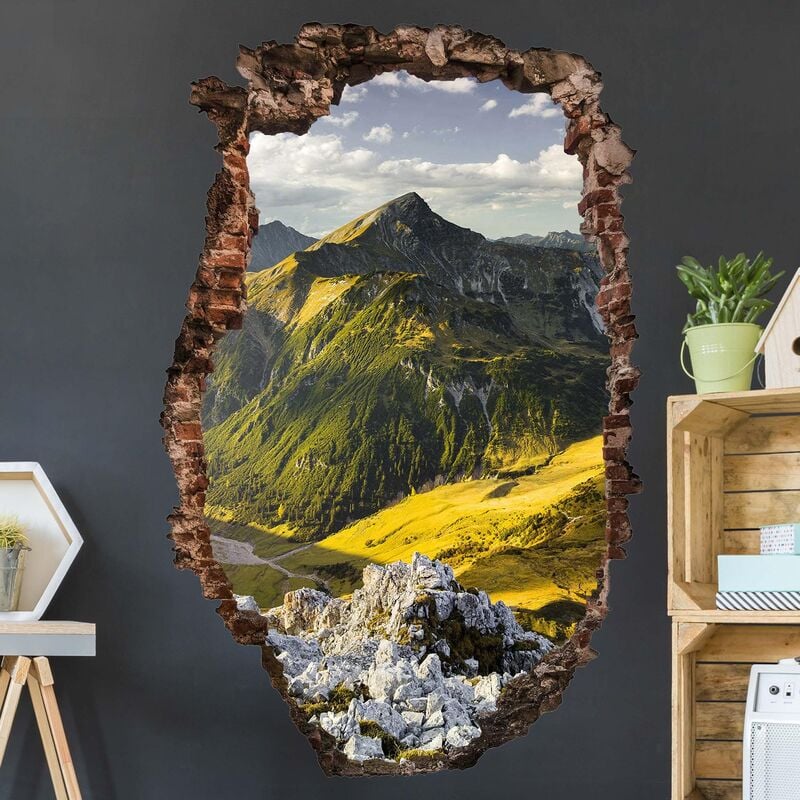 

Bilderwelten - Tatuaje de pared - 3D - Mountains And Valley Of The Lechtal Alps In Tirol - Alto 3:2 Dimensión LxA: 60cm x 40cm