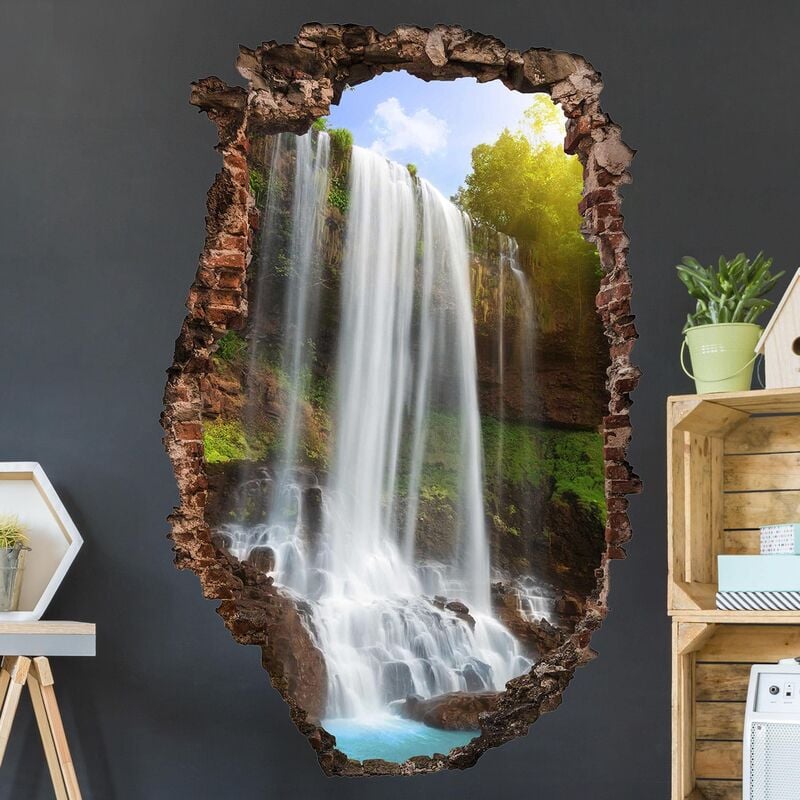 

Bilderwelten - Tatuaje de pared - 3D - Waterfalls - Alto 3:2 Dimensión LxA: 90cm x 60cm