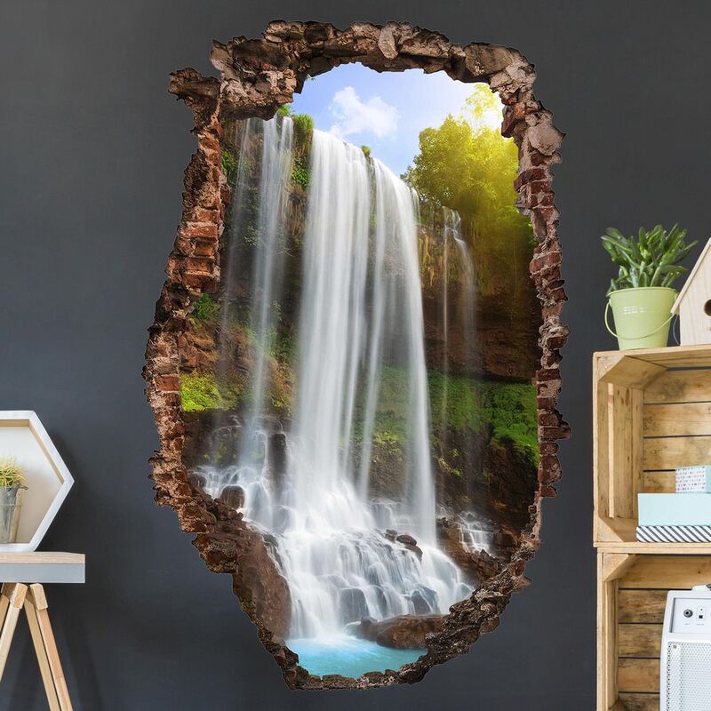 

Bilderwelten - Tatuaje de pared - 3D - Waterfalls - Alto 3:2 Dimensión LxA: 180cm x 120cm