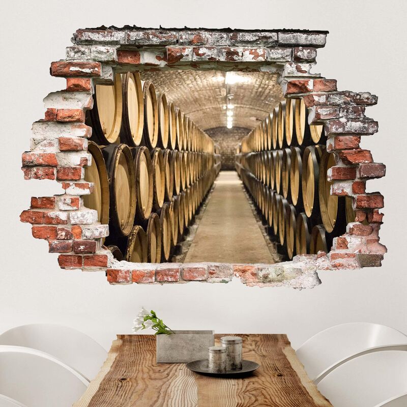 

Bilderwelten - Tatuaje de pared - 3D - Wine Cellar - Apaisado 3:4 Dimensión LxA: 90cm x 120cm