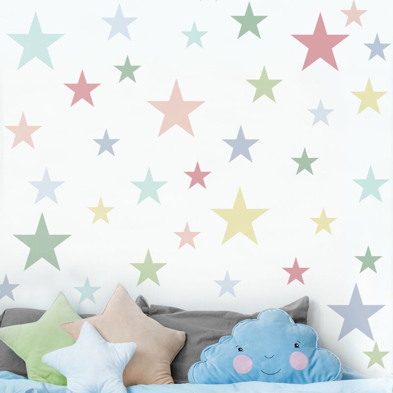 

Bilderwelten - Tatuaje de pared - 92 Star Pastel Set Dimensión LxA: 80cm x 120cm