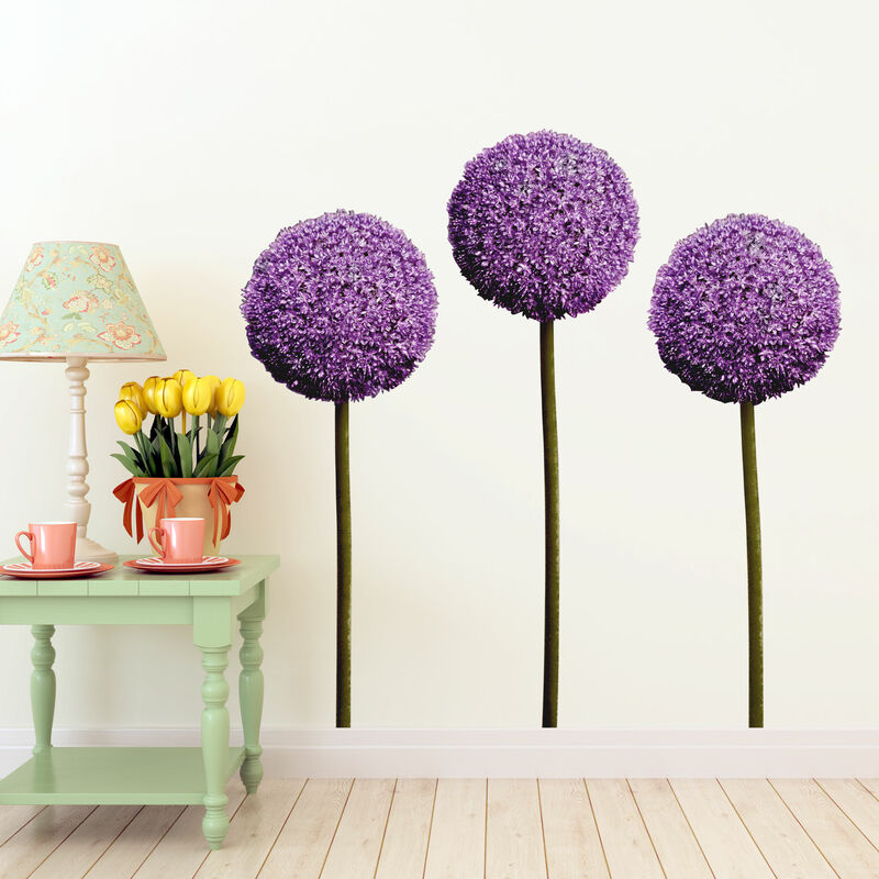 

Bilderwelten - Tatuaje de pared - Allium Flower Set of 3 Dimensión LxA: 78cm x 58cm