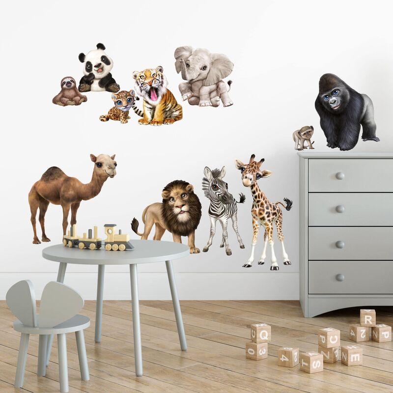 

Bilderwelten - Tatuaje de pared - Animals In Africa Dimensión LxA: 120cm x 180cm