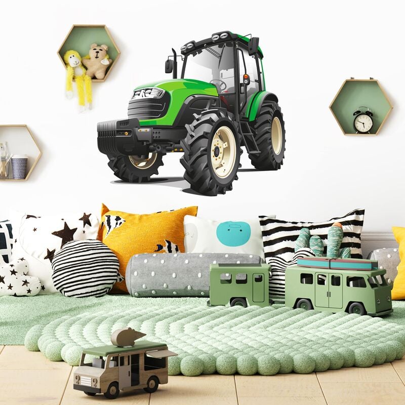 

Bilderwelten - Tatuaje de pared - Big Green Tractor Dimensión LxA: 60cm x 70cm