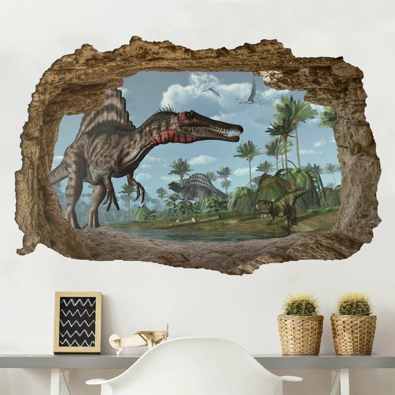 

Bilderwelten - Tatuaje de pared - Dinosaur Landscape Dimensión LxA: 120cm x 180cm