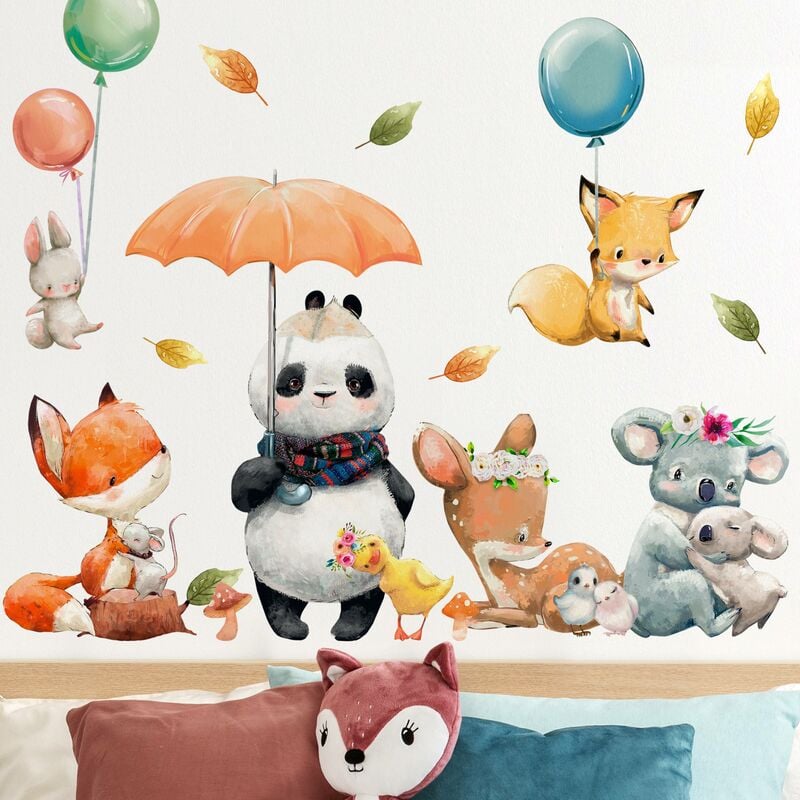 

Bilderwelten - Tatuaje de pared - Funny Forest Animals Set Dimensión LxA: 120cm x 180cm