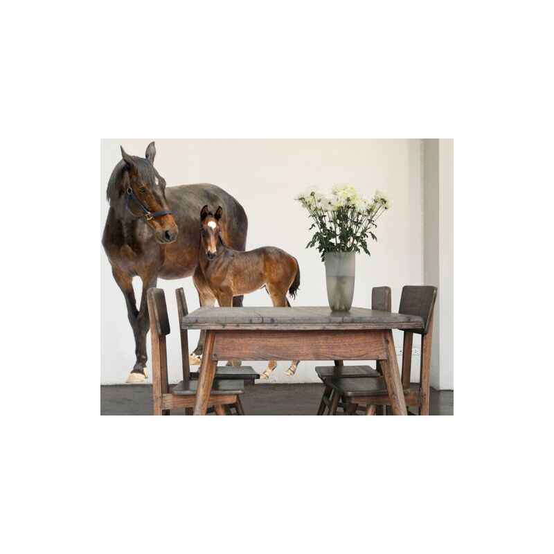 

Tatuaje de pared - no.265 Trakehnermare & Foal Dimensión LxA: 122cm x 100cm