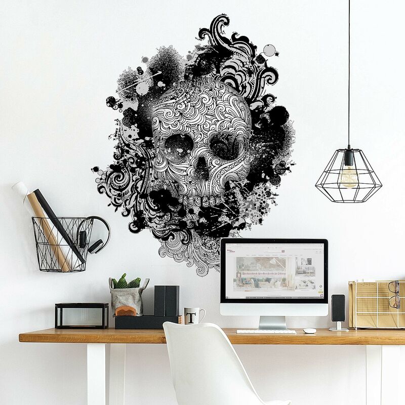 

Tatuaje de pared - no.503 Skull Dimensión LxA: 64cm x 50cm
