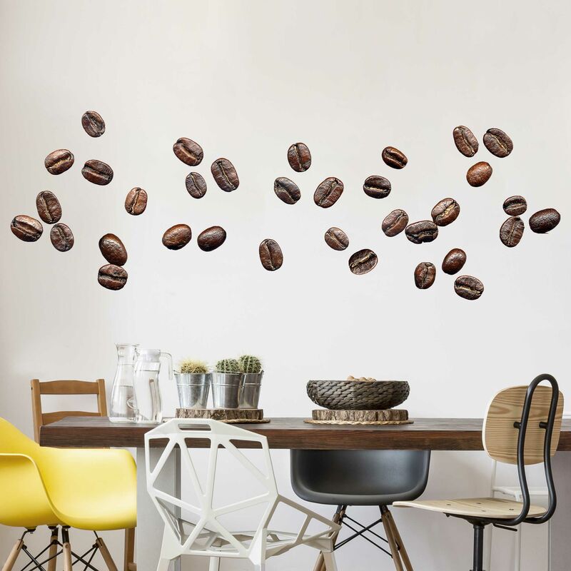 

Tatuaje de pared - no.SF770 Coffee Beans Dimensión LxA: 90cm x 130cm