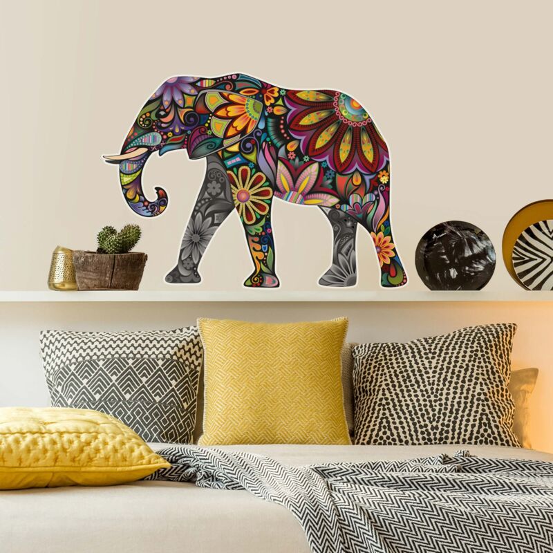 

Tatuaje de pared - no.651 Elephant Pattern Dimensión LxA: 120cm x 170cm