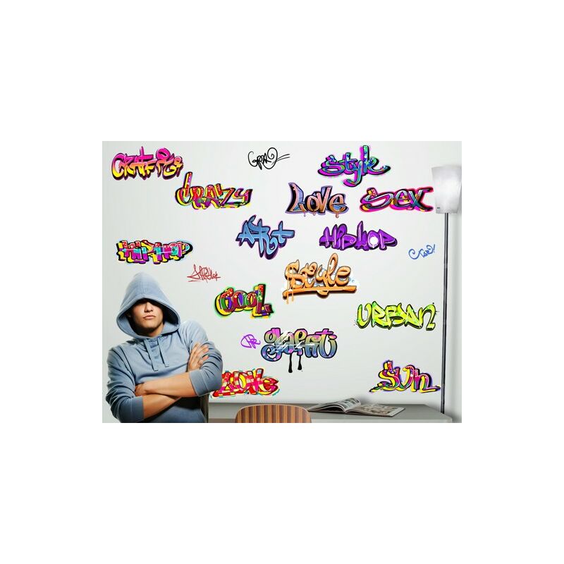 

Tatuaje de pared - no.718 Graffiti Set Dimensión LxA: 89cm x 105cm