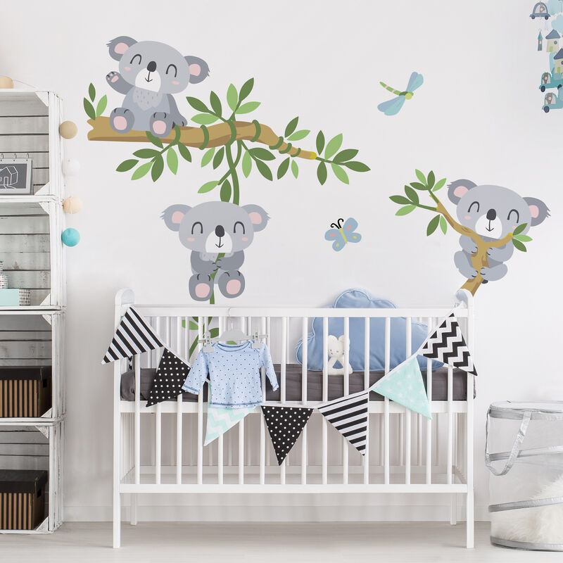 

Tatuaje de pared - Koala set Dimensión LxA: 80cm x 60cm
