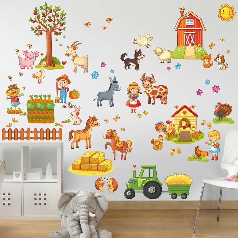 

Tatuaje de pared - Big Farm-Set Dimensión LxA: 120cm x 180cm