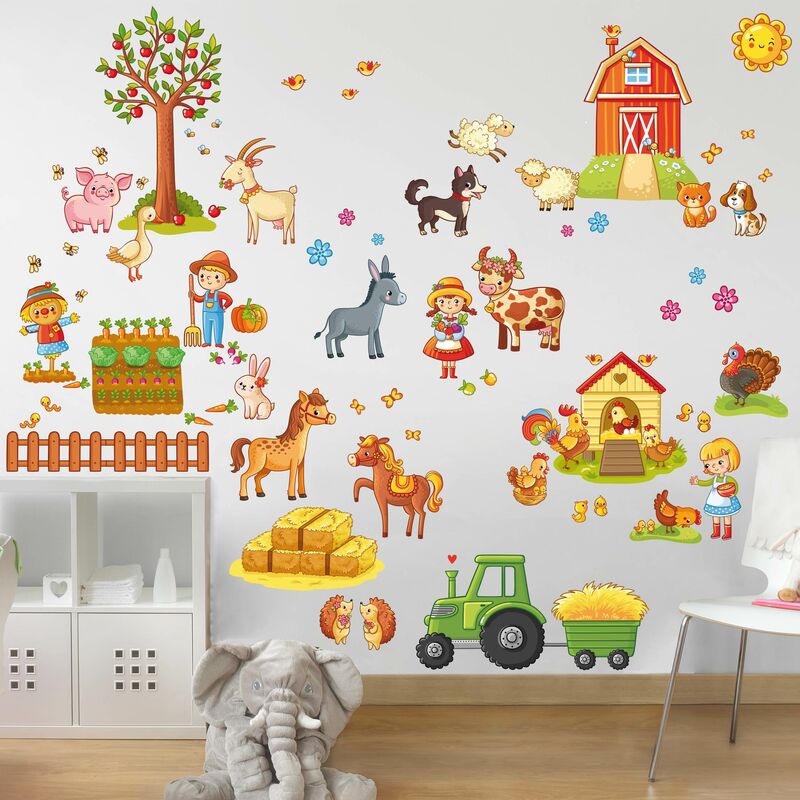

Tatuaje de pared - Big Farm-Set Dimensión LxA: 100cm x 150cm