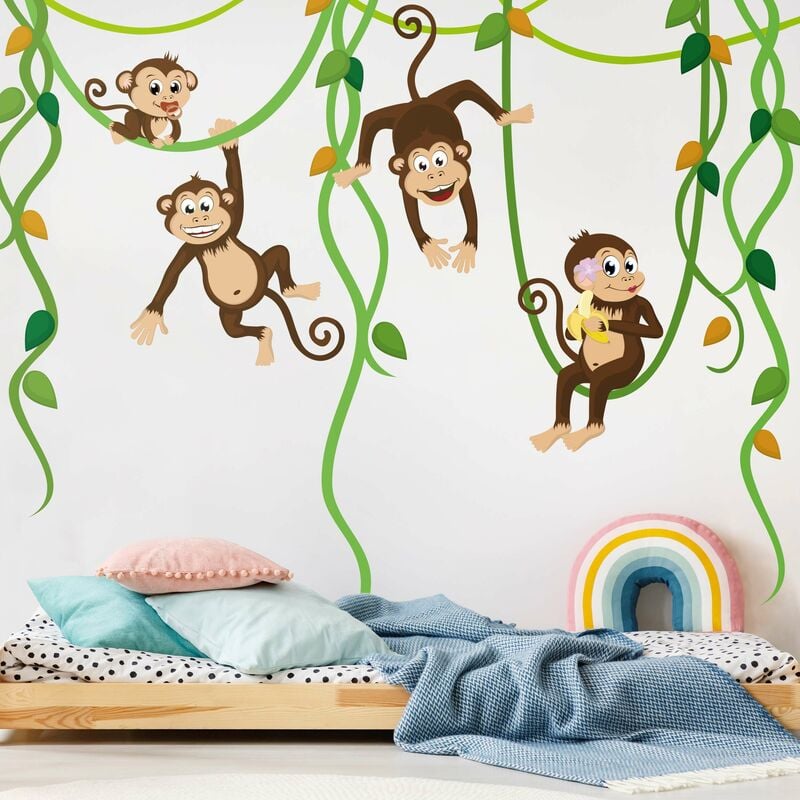 

Tatuaje de pared -no.YK28 Monkey Gang Dimensión LxA: 64cm x 100cm