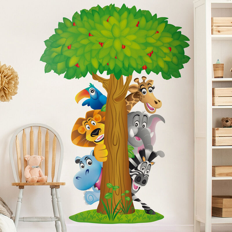 

Bilderwelten - Tatuaje de pared - no.BF1 Jungle Animals Dimensión LxA: 31cm x 21cm