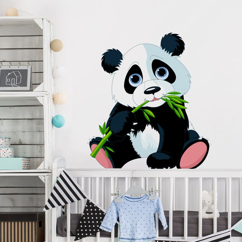 

Bilderwelten - Tatuaje de pared - Nibbling Panda Dimensión LxA: 108cm x 95cm