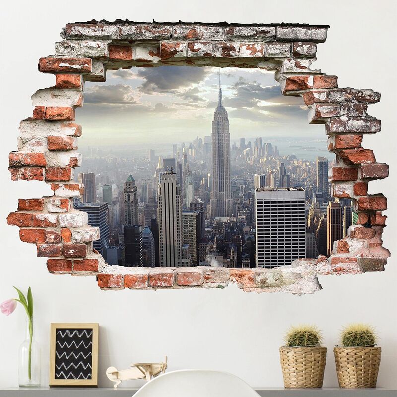 

Tatuaje de pared - 3D - Sunrise In New York - Apaisado 3:4 Dimensión LxA: 90cm x 120cm