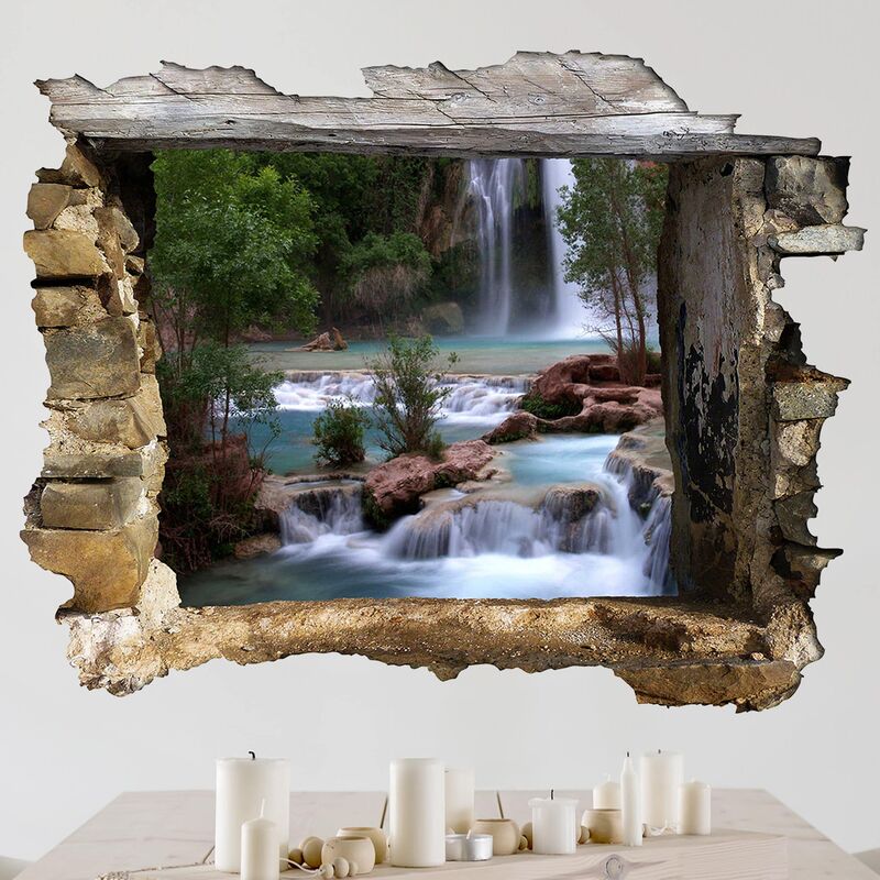 

Bilderwelten - Tatuaje de pared - 3D - National Park - Apaisado 3:4 Dimensión LxA: 105cm x 140cm