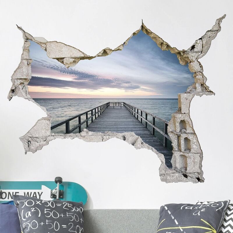 

Tatuaje de pared - 3D - Steg Promenade - Apaisado 3:4 Dimensión LxA: 30cm x 40cm