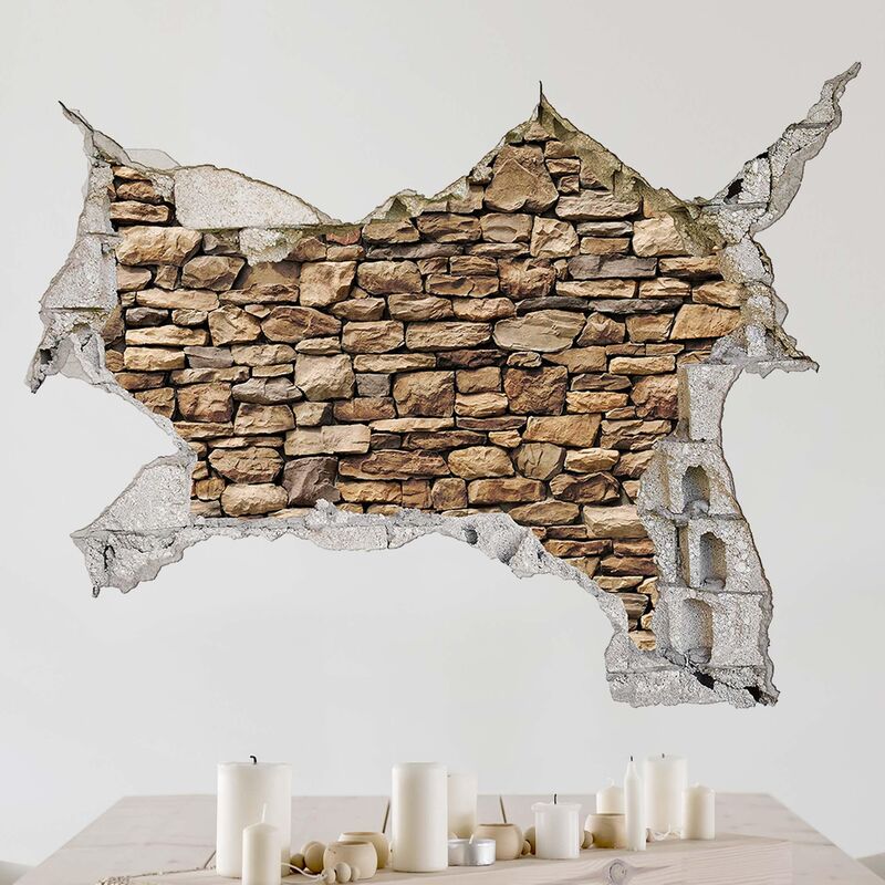 

Tatuaje de pared - 3D - American Stone Wall - Apaisado 3:4 Dimensión LxA: 90cm x 120cm