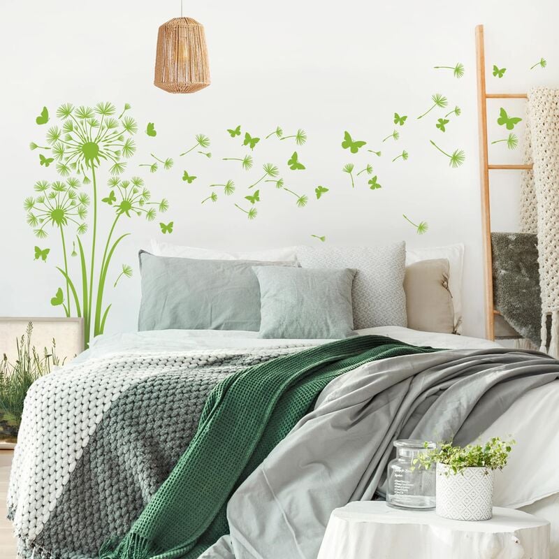 

Tatuaje de pared - Three Detailed Dandelions Color: Negro